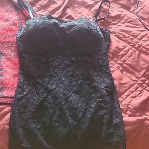 Black lace tank top